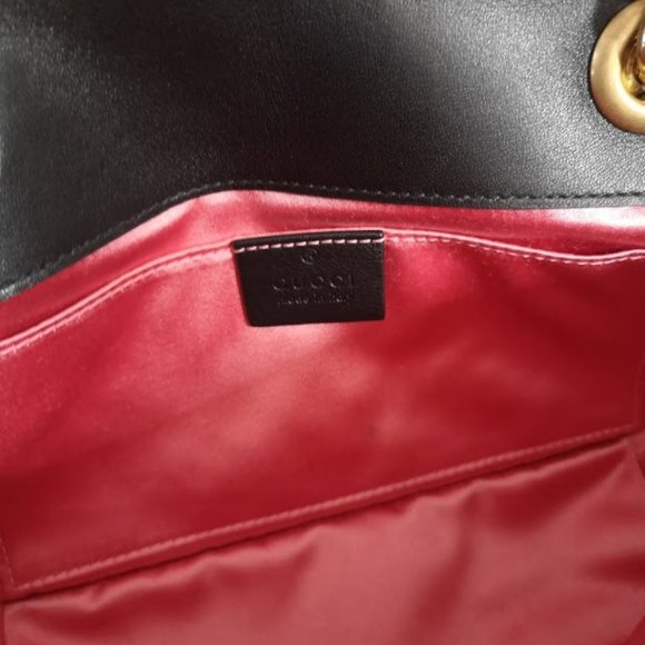 GUCCI Black Velvet Mini Marmont 2.0 Bag - Picture 3 of 15